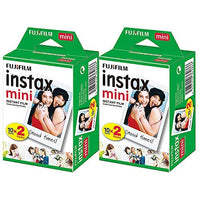 Fujifilm Instax Mini Instant Film - 40 Sheets (2 Packs of 20 Film Sheets)