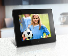 Load image into Gallery viewer, Aluratek 8 Inch Touchscreen Wifi Digital Photo Frame 8GB Memory with Built-In Clock, Calendar, Alarm, Weather
