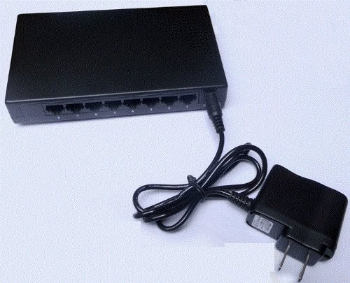 UbiGear New Rj45 Mini 10/100mbps 8 Ports Fast Ethernet Network Switch for Desktop Pc