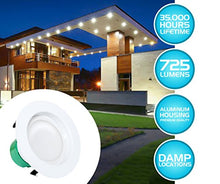 Load image into Gallery viewer, Westgate Lighting 12 Watt 4&quot; Inch Recessed Lighting Kit Dimmable LED Retrofit Downlight with Integrated Smooth Trim 120V (3500K Neutral White 8 Pack)
