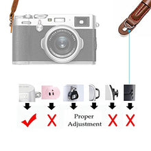 Load image into Gallery viewer, LXH Digital Camera Wrist Strap Handmade Soft Cotton Camera Wristband Strap for Leica Nikon Fuji Olympus Lumix Sony (Silver)
