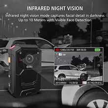 Load image into Gallery viewer, Alpha Digital Police Body Camera w/ Infrared Night Vision, 5MP CMOS Sensor, 21 MP Camera, 2304x1296 P30 Video, 46083456 JPEG, HD 1080P, 32GB Memory, Waterproof, Law Enforcement, Security Guards
