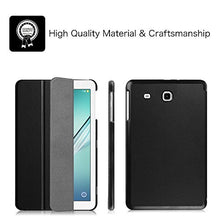 Load image into Gallery viewer, Fintie Slim Case for Samsung Galaxy Tab E 9.6 - Ultra Lightweight Protective Stand Cover for Tab E Wi-Fi / Tab E Nook / Tab E Verizon 9.6-Inch Tablet (SM-T560/T561/T565/T567V), Black
