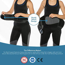 Load image into Gallery viewer, MODVEL Lower Back Lumbar Support Brace for Men &amp; Women | Breathable Fabric with Lumbar Pad | Relieving Back Pain | Great for Employees at Work, Desk Jobs, Standing Jobs (Regular (28&quot; - 43&quot;))
