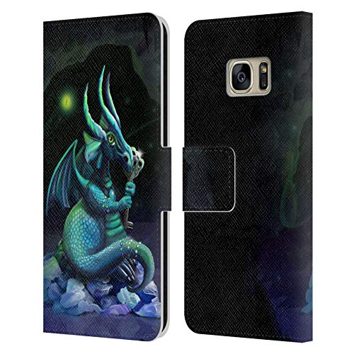 Head Case Designs Officially Licensed Rose Khan Baby Blue Dragons Leather Book Wallet Case Cover Compatible with Samsung Galaxy S7