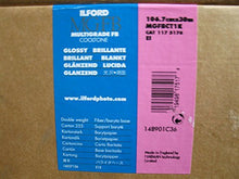 Load image into Gallery viewer, Ilford MGFB Multigrade Fiber Base Cooltone MGFBCT1K 42&quot; x 100&#39; EI Roll GLOSSY
