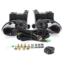 Load image into Gallery viewer, Fit for 2011 2012 2013 Nissan Qashqai Dulias Clear Lens Bumper Fog Lamp Driving Lights Complete Kit /1Set w/Bulb + Switch + Wire + Bracket + Bezel Bulb:H11 12V 55W HUAHEE_AP0302
