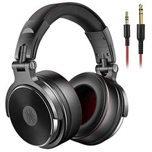 Load image into Gallery viewer, OneOdio Adapter-Free Over Ear Headphones for Studio Monitoring and Mixing, Sound Isolation, 90 Rotatable Housing with Top Protein Leather Earcups, 50mm Driver Unit, Wired Headsets with Mic (Pro-50)
