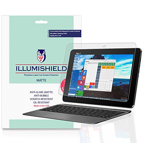 iLLumiShield Matte Screen Protector Compatible with Asus Transformer Book T100HA (Tablet Only)(2-Pack) Anti-Glare Shield Anti-Bubble and Anti-Fingerprint PET Film