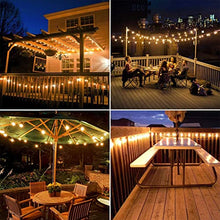 Load image into Gallery viewer, YiLighting - 50ft Outdoor String Lights with 50 Lights &amp; Dimmable G40 Globe LED Bulbs UL for Patio Garden Porch Backyard (50Ft LED String Light)
