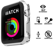 Load image into Gallery viewer, Josi Minea iWatch 4 [40mm] Protective Snap-On Case with Built-in Screen Protector - Anti-Scratch &amp; Shockproof Ultra Thin Cover HD Clear Shield Compatible with Apple Watch Series 4 [ 40mm - Clear ]
