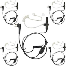 Load image into Gallery viewer, ProMaxPower 1-Wire Surveillance Acoustic Tube PTT Earpiece for Motorola Two-Way Radios CP200 CLS1110 CLS1410 RDM2070D RMU2080 VL50 (5-Pack)
