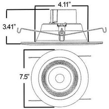 Load image into Gallery viewer, Morris 72601 14.5W 5000K LED Recessed Lighting Retrofit Kit, Smooth Bezel, 1200 lm, 120V, 5&quot;- 6&quot;, White
