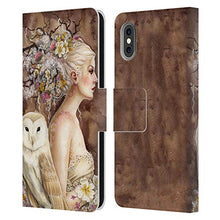 Load image into Gallery viewer, Head Case Designs Officially Licensed Selina Fenech Bloddewued in Bloom Fantasy Leather Book Wallet Case Cover Compatible with Apple iPhone X/iPhone Xs
