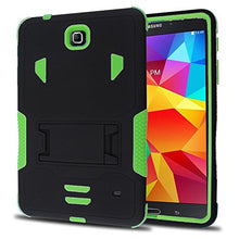 Load image into Gallery viewer, Galaxy Tab 4 Case, kUTECK Heavy Duty Rugged Impact Dual Layer Hybrid Case Cover with Build in Kickstand Protective Case Cover for Samsung Galaxy Tab 4 7 inch T230 Tablet case Cover (Green)
