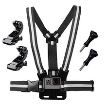 Load image into Gallery viewer, Haoyou Chest Mount Harness for GoPro Hero9 /8/7 / 6/5 /4/3+ /3 Hero Session Cameras Adjustable Chest Strap Includes J-Hook Thumbscrew Storage Bag
