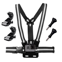Haoyou Chest Mount Harness for GoPro Hero9 /8/7 / 6/5 /4/3+ /3 Hero Session Cameras Adjustable Chest Strap Includes J-Hook Thumbscrew Storage Bag