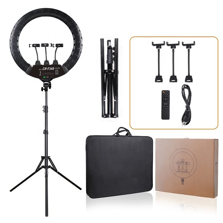 ZOMEI Right Light Kit,Ring Light with Stand,18