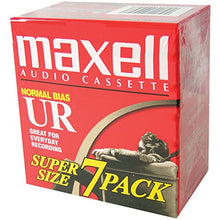 Load image into Gallery viewer, Maxell 108575 Optimally Designed for Voice Recording Brick Packs with Low Noise Surface - 90 Minute Audio Cassettes, 7 Tapes Per Pack
