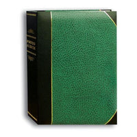 Pioneer Mini Ledger Le' Memo Bound Photo Album, Solid Hunter Green Color Covers with Gold Accents, Holds 50 5