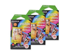 Load image into Gallery viewer, Fujifilm Instax Mini Film for Instant Film Camera - Rainbow, 10 Sheets/Pack x 3(Total 30 Sheets)
