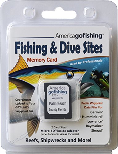 America Go Fishing - Fishing and Dive Sites Memory Card - Palm Beach County Florida