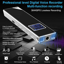 Load image into Gallery viewer, Digital Voice Recorder,CENLUX 8G Double Microphone Noise Reduction Audio Voice Activated Recorder,Portable Sound Recorder MP3 Player for Lectures/Meetings/Interviews/Learning
