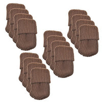 Bcp 16pcs Knitting Wool Furniture Socks/Chair Leg Floor Protector (Brown Color)