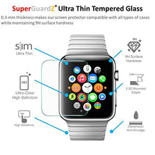Load image into Gallery viewer, For Apple Watch Series 2 38 mm (2016 Release) - SuperGuardZ Tempered Glass Screen Protector [1-Pack], 9H, 0.3mm, 2.5D Round Edge, Anti-Scratch, Anti-Bubble, Shatterproof
