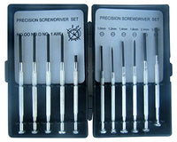 Screwdriver Bits 2A-5IG9-1OQY Precision Set for Eyeglass, Watch Clock, Jewelry Repair, 11 Piece