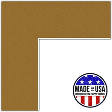 Load image into Gallery viewer, 24x24 Classic Gold / El Dorado Custom Mat for Picture Frame with 20x20 opening size (Mat Only, Frame NOT Included)

