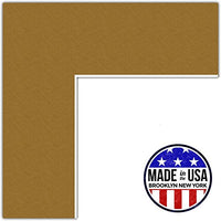 24x24 Classic Gold / El Dorado Custom Mat for Picture Frame with 20x20 opening size (Mat Only, Frame NOT Included)