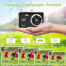 Load image into Gallery viewer, Full HD 1080P 20MP Mini Digital Camera with 2.8 Inch TFT LCD Display,Digital Point and Shoot Camera Video Camera Student Camera, Indoor Outdoor for Kids/Beginners/Seniors (Black)

