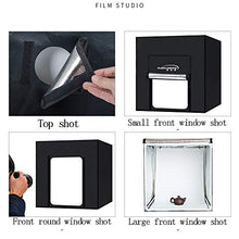 Load image into Gallery viewer, Peaceip US Portable Studio 31.5inx31.5in Dimmable Led Lighting Studio Shooting Tent Box Kit Including White/Black Pvc Background Board And A Soft Cloth Carrying Case
