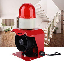Load image into Gallery viewer, 10W 110dB Mini Siren Alarm 12V/24V High Sound Electric Horn with High-Frequency Flashing Light,Sound and Visual Alarm for Home Security Alarm System
