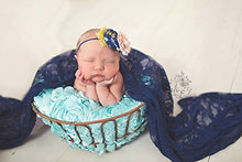 Load image into Gallery viewer, Stretch Lace Wrap, Newborn Baby Layer Photography Prop (Navy)
