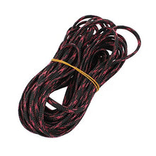 Load image into Gallery viewer, Aexit 4mm Dia Tube Fittings Tight Braided PET Expandable Sleeving Cable Wrap Sheath Black Pink Microbore Tubing Connectors 10M Length
