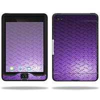 MightySkins Skin Compatible with Lifeproof Apple iPad Mini 4 Case nuud Case wrap Cover Sticker Skins Purple Diamond Plate