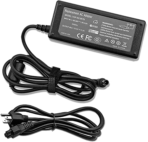 AC Adapter Power Supply Cord for Sony VIO VGP-AC19V67 Laptop ADP-45UD