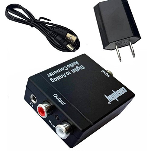 Easyday Digital to Analog (L/r) Stereo Audio Converter Adapter
