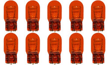 Load image into Gallery viewer, CEC Industries #7443NA (Amber) Bulbs, 12/12 V, 21/5 W, W3x16q Base, T-6.5 shape (Box of 10)

