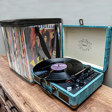 Load image into Gallery viewer, Evelots LP Vinyl Record Case-Storage-Carry 216 Album Total-No Dust/Scratch-Set/6

