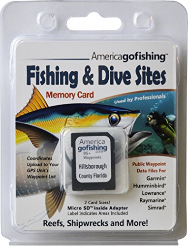 America Go Fishing - Fishing and Dive Sites Memory Card - Hillsborough County Florida