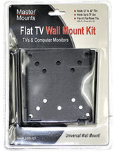 Load image into Gallery viewer, Master Mounts 101 Fixed Flat TV Wall Mount - LED LCD Fits TVs with Screen Sizes up to 42&quot; and Weights up to 70 lbs, VESA 50x50 75x75 100x100 (Black)
