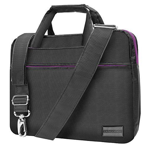 Messenger Crossbody Bag Case Fits iPad Pro 12.9, Grey and Purple
