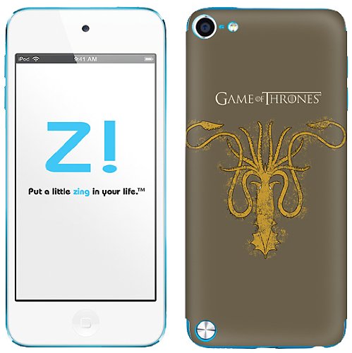 Zing Revolution Game of Thrones Premium Vinyl Adhesive Skin for iPod Touch 5, Greyjoy S2, MS-GOT90198