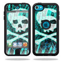 Load image into Gallery viewer, MightySkins Skin Compatible with OtterBox Defender Apple iPod Touch 5G 5th Generation Case Zebra Skull
