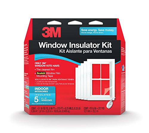 3 M Indoor Window Insulator Kit Insulates 5   3'x5' Windows