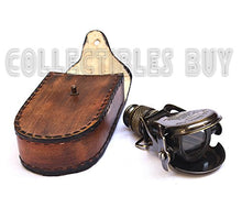 Load image into Gallery viewer, Vintage Small Antique Single Binocular with Leather Case Maritime R &amp; J Beck London Nautical
