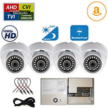 Load image into Gallery viewer, Evertech HD 1080p Dome Security Cameras with 4 Channel Power Supply Distribution Box
